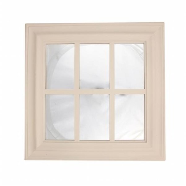 Purely Pecan Gordon 32013889 17.25 in. Pure White Window Inspired Decorative Wall Mounted Mirror 32013889